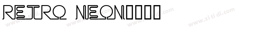 Retro Neon字体转换